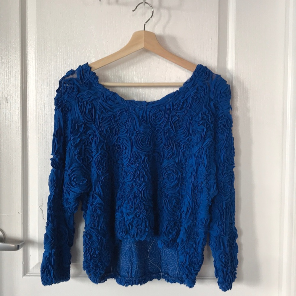 American Apparel Detailed Mesh Top